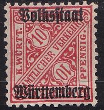 Buy GERMANY Württemberg [Dienst] MiNr 0262 ( **/mnh )