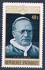 Buy Rwanda 393 Unused Pope Pius XI 1970 (R0421)+