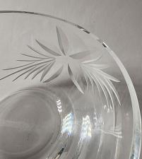 Buy Signed Lenox poinsettia hand-cut crystal bowl Made in USA