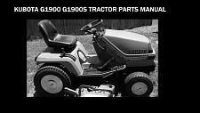 Buy KUBOTA G1900 TRACTOR PARTS MANUAL 400pgs for G1900S Tractor Repair with Diagrams