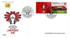Buy Albania Stamps 2024. Albania in Euro 2024. Football. FDC Set MNH