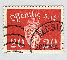 Buy Norway Coat of arms red 20 Used (BP92509)