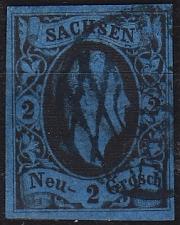 Buy GERMANY Sachsen [1850] MiNr 0005 ( O/used ) [01]