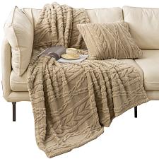 Buy YUSOKI Sherpa Throw Blanket-3D Stylish Design Super Soft Fuzzy Cozy Warm Blan...