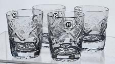 Buy Rogaska Hand Cut glass shot glasses 24% lead crystal.4 pieces
