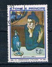 Buy St Thomas & Prince 684b Used Paintings Women ul 1982 (S1206)+