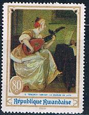 Buy Rwanda 284 Unused Painting Lute Player (R0333)+