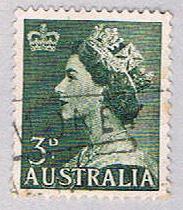 Buy Australia 257 Used QEII Blue 3d 1953 (BP55707)