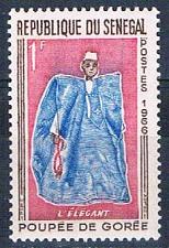 Buy Senegal 261 Unused Elegant Man 1966 (S0795)+