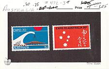 Buy Australia 472-73 Unused set Expo 70 1970 CV 1.05 (SC0_547)