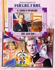 Buy St Thomas and Principe 2021 Sheet Prince Phillip Pricincess Diana (TS0130)