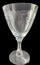 Buy Signed Fostoria goblet glass Nosegay pattern Hand cut Crystal