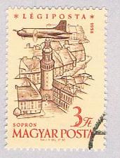 Buy Hungary C189 Used Plane over tower 1958 (BP43818)