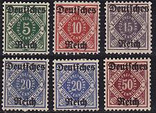 Buy GERMANY REICH Dienst [1920] MiNr 0052-56 ( */mh ) [01]