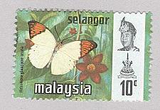 Buy Malaysia Selangor 132 Butterflies Used 2 (BP98325)