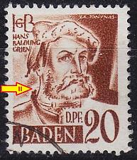 Buy GERMANY Alliiert Franz. Zone [Baden] MiNr 0021 y II ( O/used ) [03]