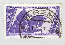 Buy Italy 297 Mussollni statue 1922 Used (BP91901)