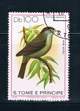 Buy Saint Thomas and Prince Is 546 Used Bird Speirops lugubris CV 16.00 (S0695)