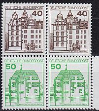 Buy GERMANY BUND [1980] MiNr 1037-38 2er ( **/mnh ) Bauwerke Eckrand
