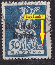 Buy GERMANY REICH [1920] MiNr 0123 II ( O/used ) [01] Plattenfehler geprüft