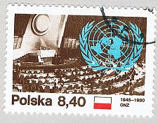Buy Poland 2417 Used UN Emblem 1980 (BP47005)