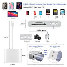 Buy SZHAIYIJIN USB C SD Card Reader USB 3.0 High Speed to SD/TF Card Adapter for ...