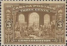 Buy Canada Scott #135 Mint Hinged 3 Cent 1917 Fathers of Confederation Stamp CV 47.5