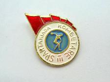 Buy National 3 Spartakiad 1974. Rare sport pin, badge from Albania.