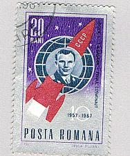 Buy Romania 1895 Used 1st astronaut & space capsule 1967 (BP78817)