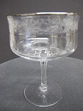 Buy Lenox Moonspun Platinum Crystal dessert Made in USA Mt Pleasant PA mouth blown