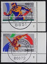 Buy GERMANY BUND [1989] MiNr 1408-09 ( O/used ) [01] Sport Eckrand FormNr