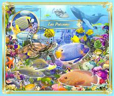 Buy Madagascar 2022 Sheet Fish reef marine animals 1 value (TS0068)