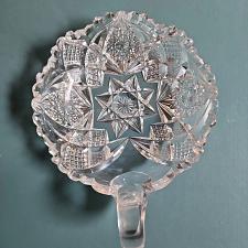 Buy ABP Crystal Cut Glass handled nappie IRV