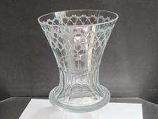 Buy Glass Vase acid Etched fluted