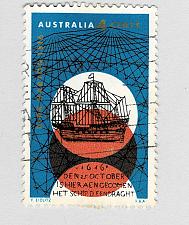 Buy Australia Sailing ship blue and orange 4 cents Used (BP89920)