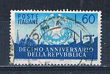 Buy Italy 712 Used Aniversary of Republic 1956 CV 5.50 (MV0268)