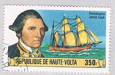 Buy Burkina Faso 477 Used Capt Cook and Resolution 2 1978 CV 1.00 (BP45418)