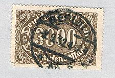 Buy Germany 206 Used Numeral 3000 1922 CV 2.75 (BP83626)