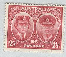 Buy Australia Royal couple 2 1/2 red 1945 Used (BP90307)