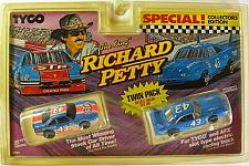 Buy 1992 TYCO Richard Petty #43 HO two Slot Car Twin Pack 6994 AFX Pontiac SuperBird