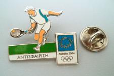 Buy Tennis Olympic Games Greece Athens 2004 Pin, badge.