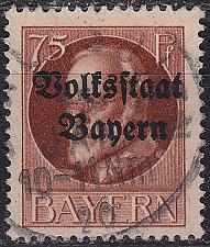 Buy GERMANY Bayern Bavaria [1919] MiNr 0135 II A ( O/used )