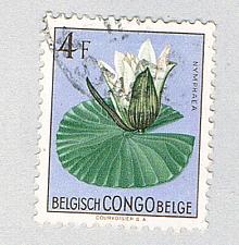 Buy Belgian Congo 276 Used Nymphaea maculata flower 1952 (BP77726)