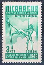 Buy Nicaragua 719 Unused Pole Vault 1949 (N0603)+