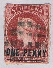 Buy St Helena 32 Used Queen Victoria Damged top and bottom 1882 CV 30.00 (BP51639)