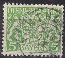Buy GERMANY Bayern Bavaria [Dienst] MiNr 0017 ( O/used )