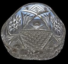 Buy ABP cut glass Fry triangle bowl American