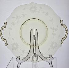 Buy Lancaster Glass Co. Yellow Jubilee serving plate