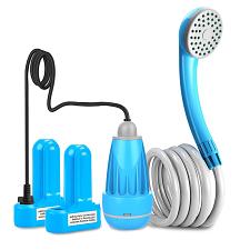 Buy innhom Portable Shower Camping Shower Outdoor Camp Shower Pump Electric Recha...