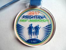 Buy Prishtina, Kosovo 2017 Half Marathon Medal.